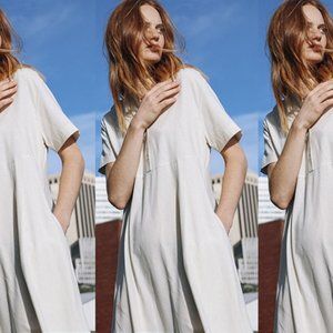Steven Alan Silk Noil Chorus Dress (Size P)